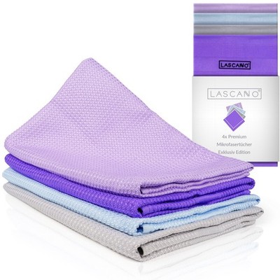 Lascano Geschirrtücher Mikrofaser 4er Set - 60 x 40 cm