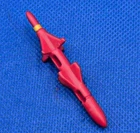 Vtg GI Joe Cobra 1985 Ferret ATV MISSILE original vehicle red part accessory