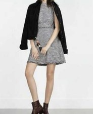 Zara Black And White Mini Dress Size XS