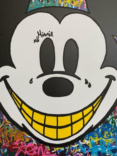 Mickey Mouse OG Graffiti Street Art Painting Disneyland Artwork Disney World Art - Picture 6 of 11