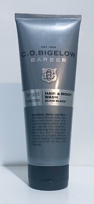 BATH BODY WORKS CO BIGELOW BARBER 1605 ELIXIR BLACK HAIR BODY WASH 