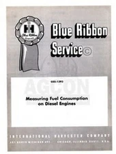 International Harvester Farmall Tractor Horse Power - Measurement Service Manual