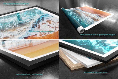 Cuadro Poster de Pared 40x30cm Póster Marco Cuadro Aves Sol Wall Art Prints - Imagen 9 de 10