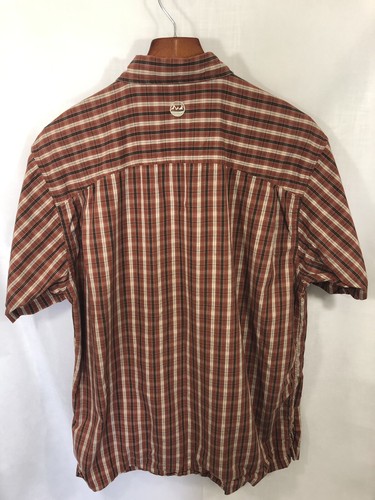 Wrangler Outdoors Men’s Shirt 100% Cotton Short Sleeve Button-Front L - Picture 3 of 4