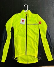 NEW Castelli SQUADRA STRETCH Cycling Jacket Windproof Shell : ELECTRIC LIME