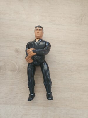 Secret of the Ninja 1984 Remco Actionfigur Spielzeug Kung Fu schwarz Vintage Mönchsmeister