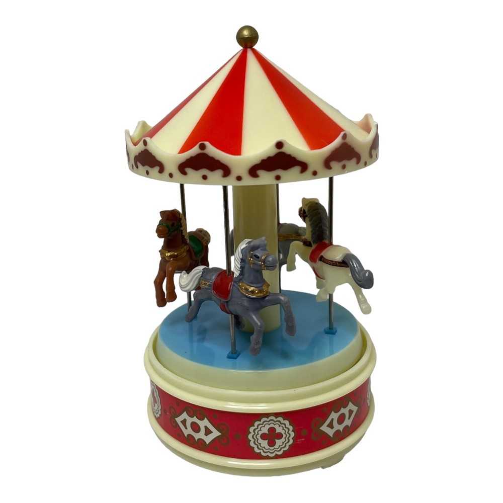 Vintage 1970's Yap's Carousel With Horses "Carousel Waltz"' Music Carousel