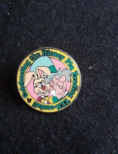 DLR Hidden Mickey Alice in Wonderland TEN Mad Hatter & March Hare Pin~#75122~EUC
