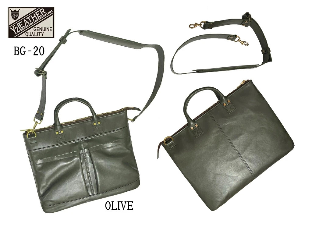 ★TOUT Y EST★ Light Two Way Helmet Bag White LE2301BG27WH Y'2 LEATHER HORSE HIDE HELMET BAG - VINTAGE HORSE LIGHT /BG
