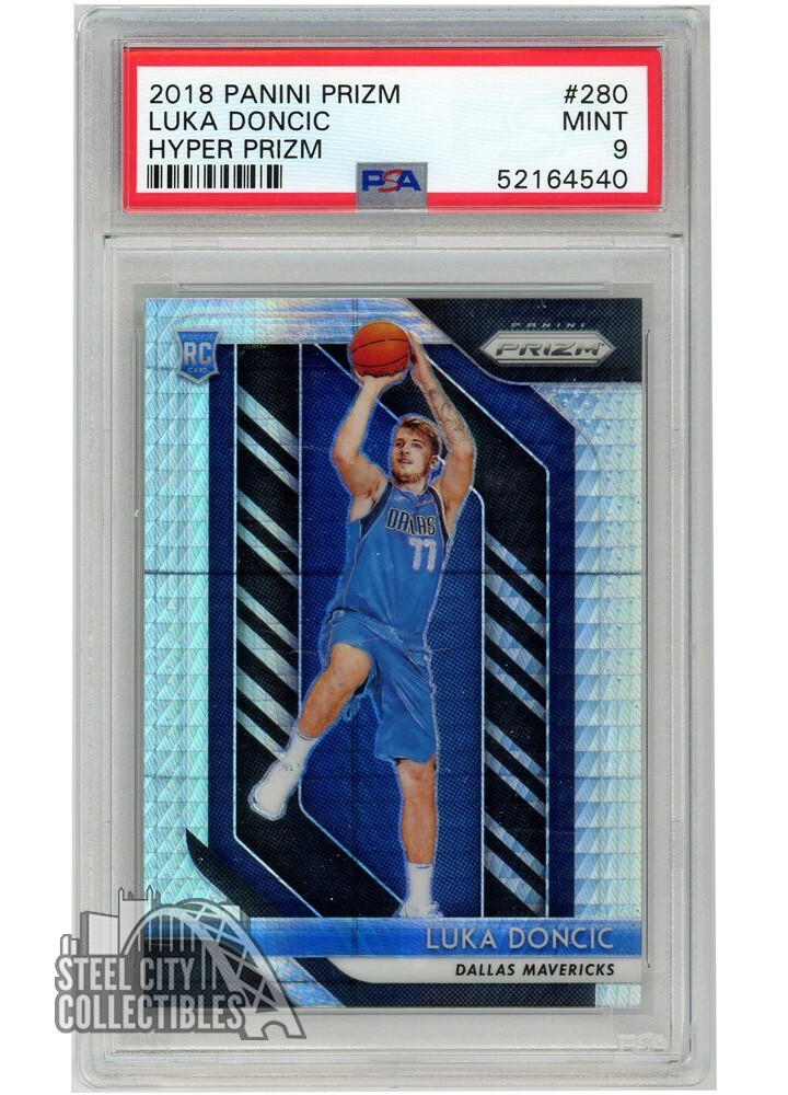 Luka Doncic 2018-19 Panini Prizm Hyper Rookie Card #280 PSA 9