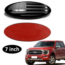 7" US America Flag Front Grille Tailgate Oval Emblem Badge For Ford Escape 03-07
