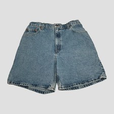 Vintage Levi's 551 Women's Relaxed Fit Size 12 Shorts Blue Denim High Rise