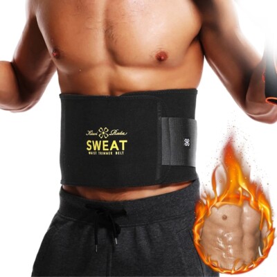 Men Women Fat Burner Sweat Sauna Belt Tummy Girdle Body Shaper Waist Trainer Gym