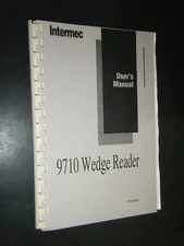 Intermec User's Manuel 9710 Wedge Reader Barcodes & Inventory Management