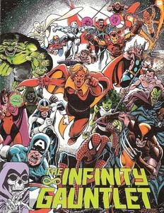 Details About Infinity Gauntlet Promo Poster Endgame Thanos Pov Perez Avengers Warlock