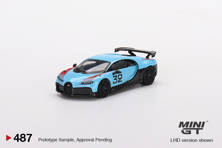 ミニカー MINI GT Bugatti Chiron Pur Sport 487 Mini GT 1/64 Diecast Model - #487 v Bugatti Chiron Pur Sport