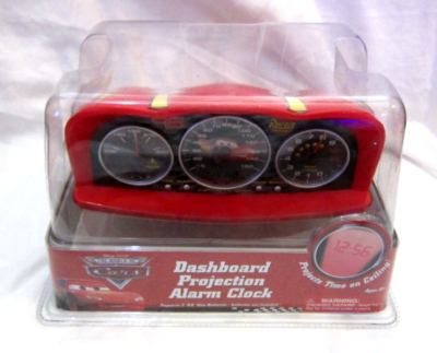 Unisex Disney Pixar Cars Dashboard Projection Alarm Clock-Brand