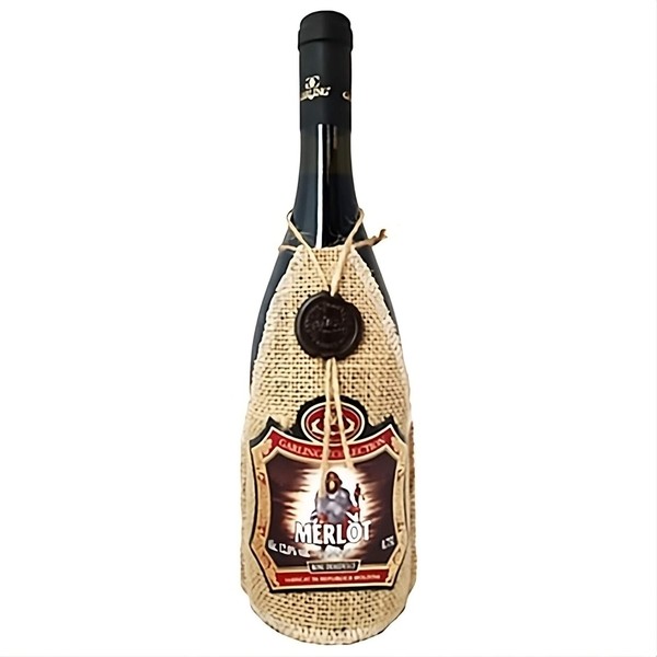 "\"Schamane\" Rotwein Merlot Mit Flaschenverkleidung Lieblich 12,5% Vol. 0,75L"-image