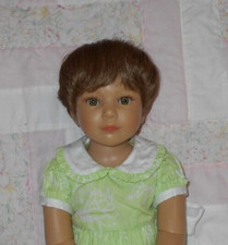 Playhouse BABY BOY Unisex Doll Wig SIZE 8/9 BIG AUBURN Short Wavy B NWT