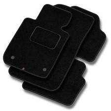 CI02-1 Satz Autoteppiche Velour STREAK Schwarz für Citroen C4 I 2004-2010 Hinter
