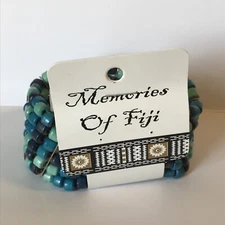 Wooden Beaded BRACELET Elastic - From Fiji 🇫🇯