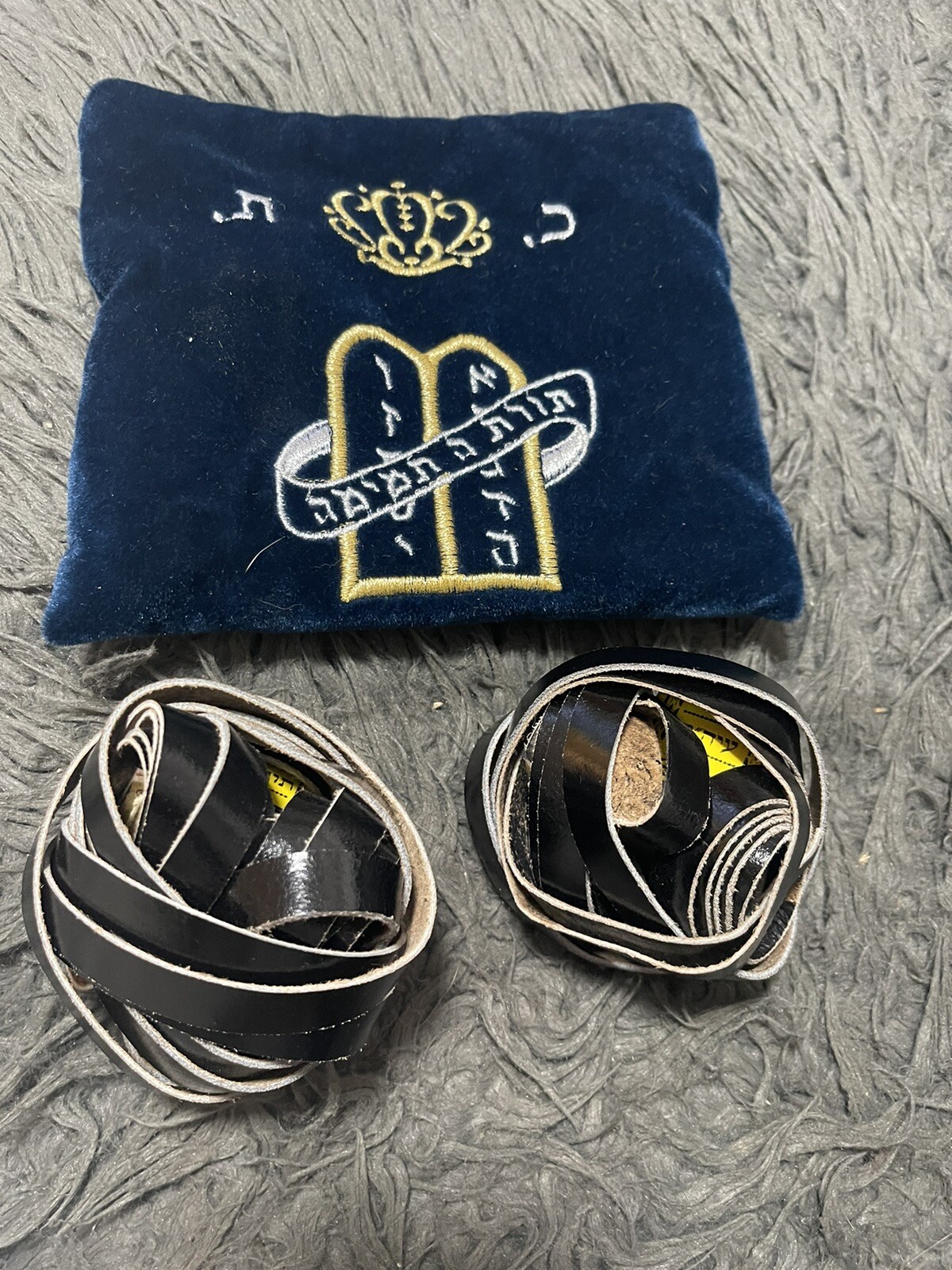 Tefillin Tfilin Tfillen  Blue Bag Judaica Jewish