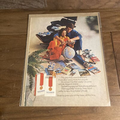 VICEROY BROWN AND WILLIAMSON TOBACCO CORP. 1970 ADVERTISEMENT
