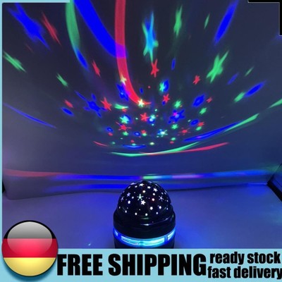 HIMS Rotierende LED Stern Nachtlicht USB Disco DJ B?hne Party Ball Club Beleucht
