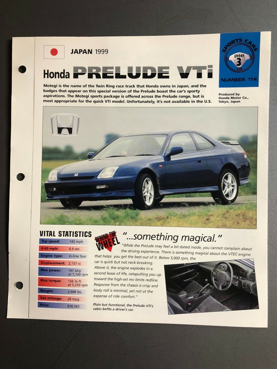 1999 Honda Prelude VTi Coupe IMP 