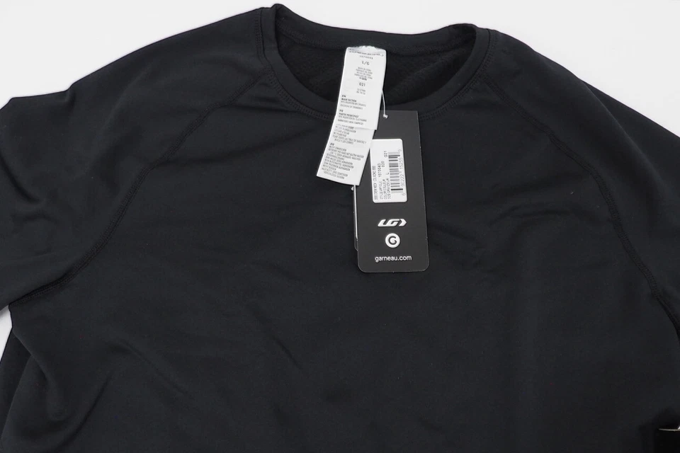 NUEVO Louis Garneau Drytex 3000 Capa Base Peso Medio Hombre Manga Larga Negro Grande Foto 3 de 4