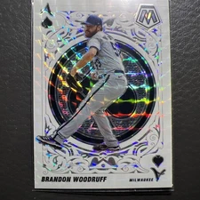 2022 Mosaic Aces Brandon Woodruff Prizm #A-12 Milwaukee Brewers