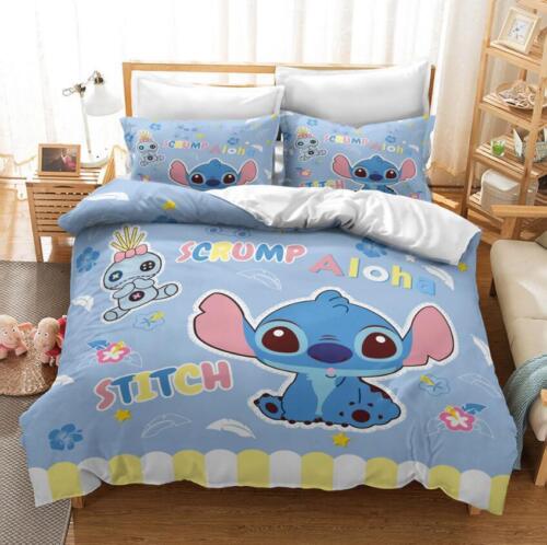 Lilo Stitch Kinder Bettwäsche Set Kissenbezüge 80x80 Anpassbar Bettbezug 135x200 - Bild 6 von 41
