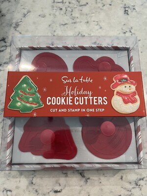 Sur La Table Christmas Cookie Cutters New in Package Set 4