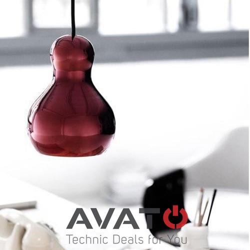 FRITZ HANSEN Calabash P2 - Lightyears - Red Chrome Lampe Pendelleuche COMPLOT - Bild 2 von 4