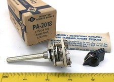 1 NOS Centralab 6 pol, 2 pos Ceramic Shorting Steatitie Switch PA-2018