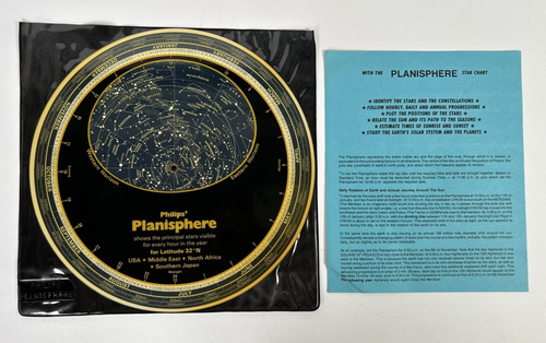 PHILIPS' PLANISPHERE Showing The Principal Stars W slip and Instructions - Picture 2 of 2