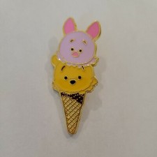 Disney Trading Pin - Winnie the Pooh and Piglet Tsum Tsum Ice Cream Cone