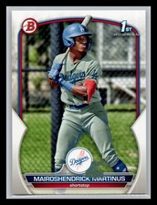 2023 Bowman #BP-55 Mairoshendrick Martinus 1st Bowman Paper Los Angeles Dodgers
