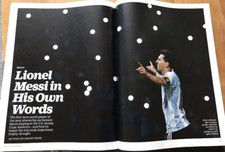 Lionel Messi Interview Football Argentin Time Magazine 2016 His Story NEW SEALED