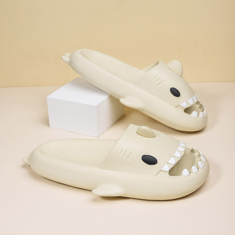 Shark Slippers Beach Shoes Home Flat Slippers Women Men main image 1