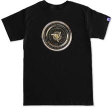 Dayton Wire Wheel Spoke Lowrider Airbags Impala Super Suport Ss Black T Shirt