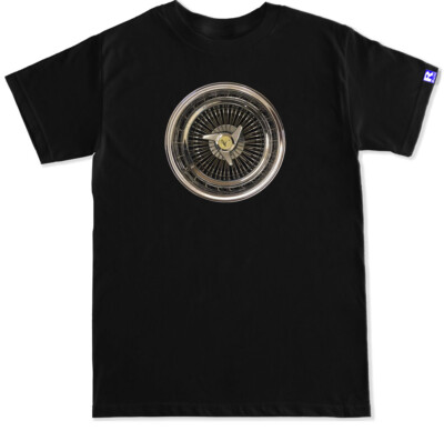 #ad #ad Dayton Wire Wheel Spoke Lowrider airbags Impala super suport SS black T Shirt $16.99