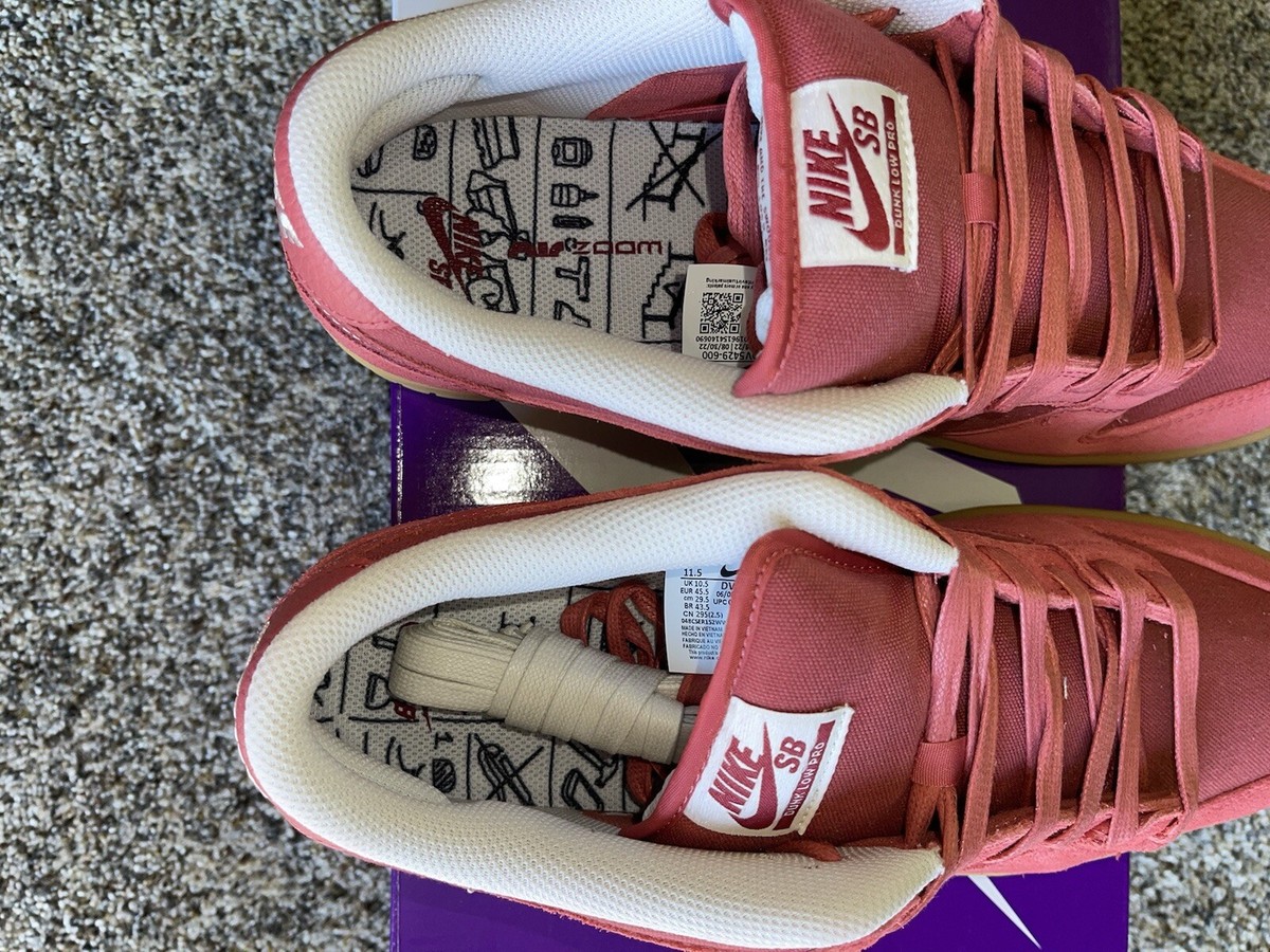 Nike Dunk Low SB Adobe Red Gum Pink Phantom Mens Shoes Size 11.5