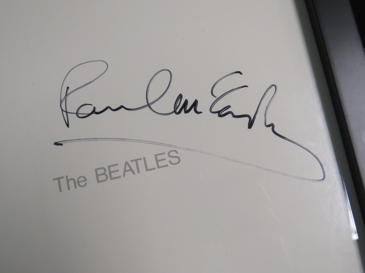 PAUL MCCARTNEY AUTOGRAPHED SIGNED FRAMED BEATLES WHITE ALBUM PSA