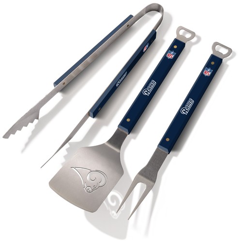 NFL Los Angeles Rams Grill Cutlery 3teilig Set Spirit Barbecue BBQ