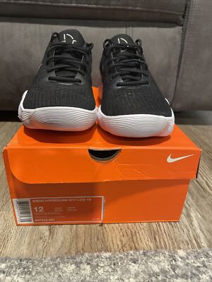Size 12 - Nike Hyperdunk 2017 Low Black Metallic Silver | eBay