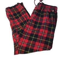 RALPH LAUREN POLO Blue Label MEN PLAID PAJAMAS PANTS Size XL Red