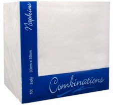 Luncheon Napkins White 2ply - 33cm - Pack of 100