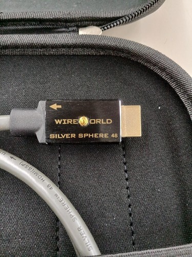 Cable HDMI WIREWORLD 8K/48GBPS 1m SSP/1.0 relacionado con audio USADO de JAPÓN - Imagen 4 de 4