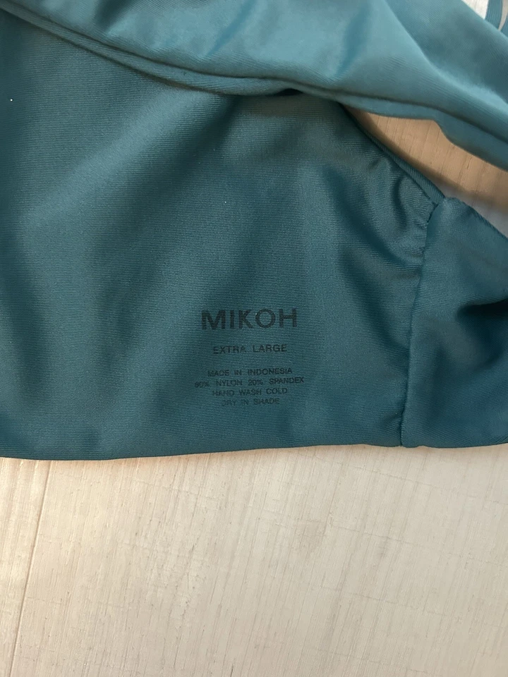 MIKOH WOMEN'S BANYANS STRAPPY BACK BIKINI SWIM TOP GREEN XL EXTRA LARGE NEW $112 - Image 3 of 3